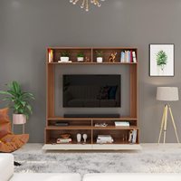 Dartix Modern TV Eğlence Duvar Ünitesi, 50 inç'e kadar TV'ler için Tasarlanmış Depolama Bölmeleriyle