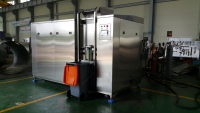 Triturador de Desechos Alimenticios Líquidos Moderno, Motor de 10 HP, Construcción de Acero Inoxidable, para Uso en Cafeterías de Resorts, Funcionamiento con Bajo Olor