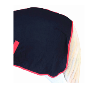 U Shape Horse Rug Solid Color Polyester Fabric No Filling Double Front Chest Closures Medium Tail Flap Outdoor Training Use - Product Image 3
