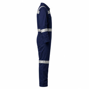 Combinaison de travail réfléchissante pour hommes, polyester, sécurité, haute visibilité, usage industriel, tenue de travail, uniforme de sécurité - Product Image 2