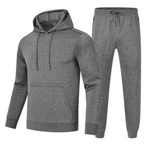 Conjunto Deportivo de Color Sólido para Hombre, Sudadera + Pantalones, 2 Piezas, Ropa Casual para Hombre en Oferta - Product Image 1