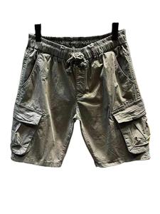 Short de sport solide 100% coton de haute qualité pour hommes Logo personnalisé Plus Size Quick Dry Casual avec poches - Product Image 2