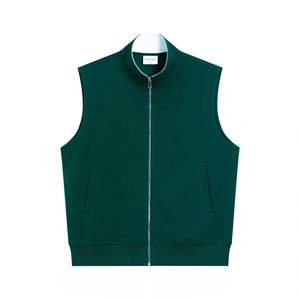 Bubble Padded Canvas Waterproof Windproof Hooded Bomber <b>Jacket</b> Men's <b>Puffer</b> <b>Vest</b> - Product Image 2