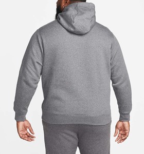 Sweat-shirts à capuche zippés en crochet personnalisés, broderie, tissu uni teint en polyester/coton, séchage rapide, imperméable, pour hommes - Product Image 4