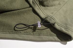 Pull-over unisexe personnalisé en patchwork avec poche kangourou, demi-boutonnage, manches longues, en polaire polyester écologique, décontracté pour l'automne – Vente en gros - Product Image 5