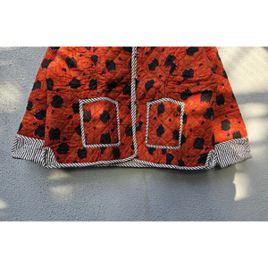 High Quality Women <b>Quilted</b> Cotton <b>Jacket</b> Floral <b>Pattern</b> Button Front Regular Fit Autumn Winter Outerwear gift for her - Product Image 5