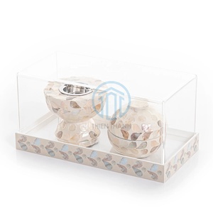 New Arrivals Seashells Incense burner Mother of Pearl Inlay Incense with Luxury Acrylic Cover Suitable for Ramadan <b>EID</b> <b>Gifts</b> - Product Image 1