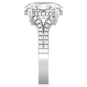 Anillos de compromiso solitarios de oro macizo de 14 quilates con diamantes cultivados en laboratorio CVD HPHT de REYES a precio mayorista para mujer, anillos de joyería fina. - Product Image 5