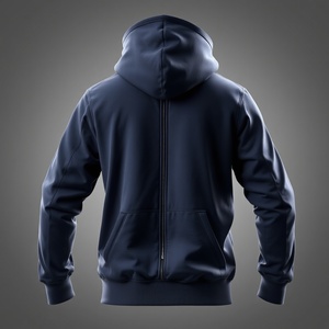 Sweat à capuche zippé en polyester et coton imprimé - Product Image 2