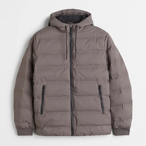Bubble <b>Jacket</b> for Adult <b>Men's</b> Winter Coat With Adjustable Hood Waterproof Lightweight <b>Men</b> Down Hoodie Puffer <b>Jackets</b> - Product Image 2