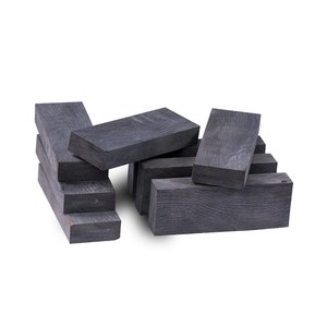 Plaquettes de manche de couteau en corne de buffle noire : Matériau artisanal non poli, 6 pièces - Product Image 6