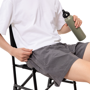 Pantalones Cortos Formales de Hombre con Cremallera, de Secado Rápido, Tejido de Lana Lavada de 260g, Cintura Media, Estampado Vintage, 100% Poliéster OEM - Product Image 1