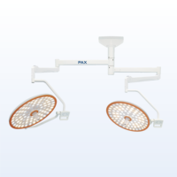 Lampe chirurgicale LED sans ombre à haute intensité, montée au plafond, double dôme, pour salle d'opération, CRI élevé 96, 160000LUX