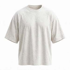 Men's Oversized Acid Wash Vintage Black Short Sleeve O-Neck T-Shirt Heavyweight Oversized Drop-Shoulder T-Shirt From BD - Product Image 3