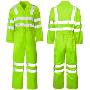 Combinaison de travail en polyester respirante, réfléchissante, haute visibilité, coupe-vent, grande taille, anti-rétrécissement - Product Image 3