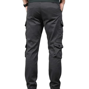 Pantalon cargo athlétique pour homme de marque, personnalisé, multi-poches, décontracté, coupe droite, ample, avec bas ouvert, pour la randonnée et le jogging - Product Image 6
