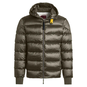 Chaqueta Acolchada de Algodón con Capucha para Hombre, Impermeable, Color Sólido, Cierre Frontal con Cremallera, Cortavientos, Informal, para Invierno, Corte Regular - Product Image 1