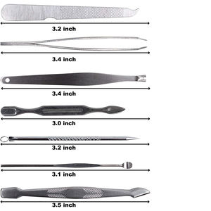 Ensemble d'outils de manucure et pédicure professionnels en acier inoxydable, logo personnalisé, kit de coupe-ongles de luxe, ensemble de coupe-ongles pour le soin des ongles - Product Image 2