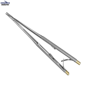Porte-aiguilles manuel CASTROVIEJO 18 cm, 30 positions de mâchoires, Classe I, certifié CE - Product Image 1
