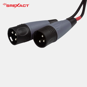 Câble audio SREXACT 3,5 mm vers XLR mâle, paire, blindage tressé, gaine PVC, pour mixeur - Product Image 3