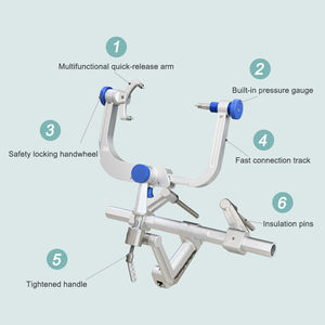 Support crânien chirurgical en fibre de carbone à trois points, pince de maintien de la tête, instrument manuel de neurochirurgie - Product Image 2