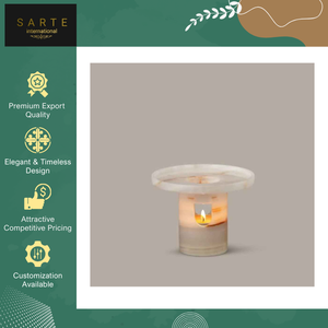 เตาอโรมาคุณภาพสูงลดราคาพิเศษ เครื่องหอมอโรมาเธอราพี หินออนิกซ์ธรรมชาติ เครื่องละลายขี้ผึ้งตกแต่ง เตาออยล์เบิร์นเนอร์ ใช้กับเทียนทีไลท์ ใช้ได้ทุกฤดู - Product Image 2