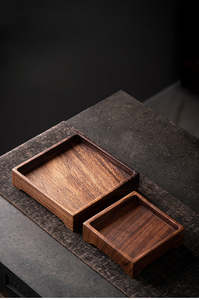 Rustic Handmade Modern Luxury Wood Serving Tray Premium Natural Dishwasher Safe Large Capacity for Breakfast <b>Coffee</b> Tea - Product Image 4