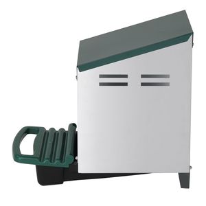 Nido per galline ovaiole a forma di H, singolo, in plastica, colore verde, usato - Cassetta per la deposizione delle uova per galline ovaiole, per pollaio - Product Image 3