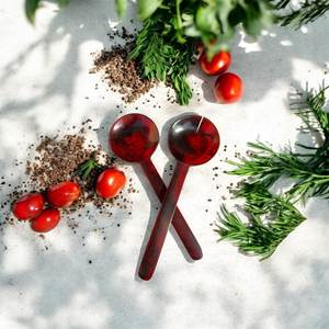 Ensemble de cuillères en résine de qualité supérieure avec un design décoratif unique pour la maison, la cuisine, la salle à manger, les restaurants, les hôtels, les mariages et les événements - Product Image 6