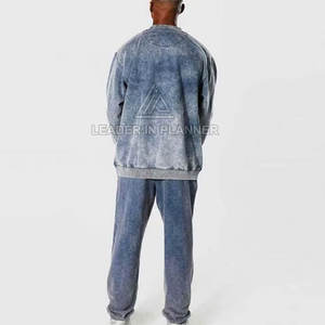 Sudadera Básica para Hombre con Lavado Ácido, Venta Directa de Fábrica 2026, Sudadera Básica con Lavado Ácido y Logotipo Personalizado para Hombre - Product Image 3