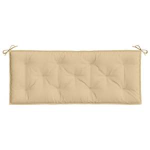 Coussin de banc de jardin 100% polyester mélangé beige, coussins et oreillers d'extérieur - Product Image 4