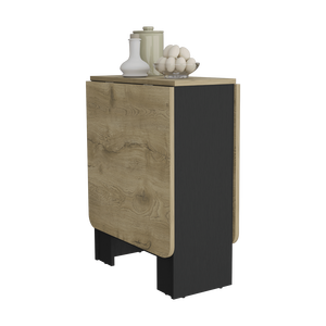 DEPOT E SHOP Detroit Tavolo da Pranzo Pieghevole Bianco/Macadamia con Design Espandibile in 3 Forme - Product Image 5