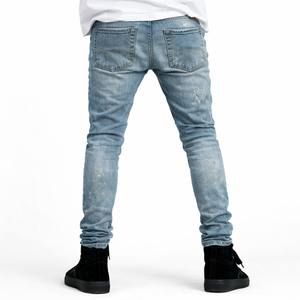 <b>Men's</b> Fashionable Breathable Streetwear Party Denim <b>Jeans</b> Torn Mid Waist Straight-leg Casual Wear Bulk Pack - Product Image 6