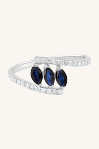 แหวนทับทิมและเพชรเงินแท้ 92.5 รุ่น KLSR-11743 - Product Image 4