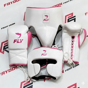 Equipo de Protección Personalizado al por Mayor para Entrenamiento de Boxeo, Color Rojo y Blanco, Juego Completo de Guantes, Protector de Cabeza e Ingle para Kickboxing y Muay Thai - Product Image 6