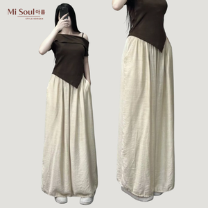 Pantalon Harem Femme à Perles et Nœuds, Taille Élastique, Coupe Droite, Décontracté, Léger, Été, Streetwear, OEM ODM - Product Image 4