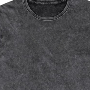 Camiseta de Algodón Slim Fit Color Carbón con Efecto Desgastado, Estilo Urbano, Personalizable con Logotipo, Impresión OEM, Alta Calidad, Moda - Product Image 6