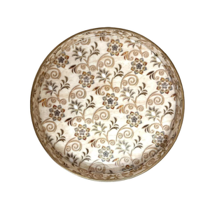 Bandeja de Servicio Decorativa Moderna, Redonda, de Madera Premium Brillante, de MDF, con Impresión Esmaltada, de Lujo, para Regalo, de Varias Piezas - Product Image 6