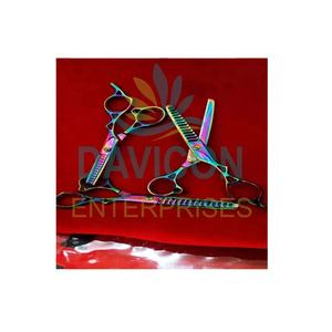 Ensemble ciseaux professionnels en titane pour couper les cheveux, outil de SALON, SET de finition - Product Image 6