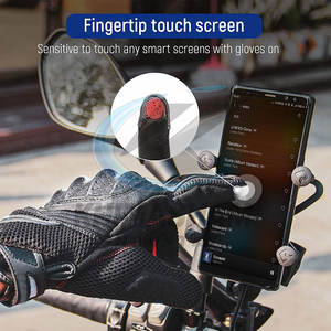 Nouveaux gants de moto en cuir de vache véritable, respirants, antidérapants, à doigts entiers, pour la course en plein air - Product Image 4