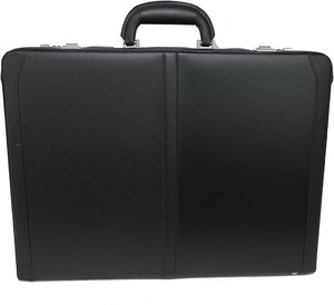 Mens <b>Briefcase</b> | Expandable Genuine Leather Attache <b>Briefcase</b> For Men | Dual Combination Lock Business Case - Product Image 2
