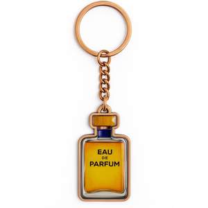 Llaveros Metálicos de Aleación de Zinc con Diseño de Dibujos Animados Vintage, Promocionales de Fabricante, con Perfume de Marca, Venta al por Mayor, Impresión Personalizada - Product Image 1