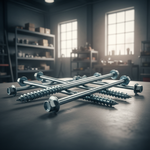 Tornillos de Cabeza Hexagonal de Acero al Carbono Galvanizado en Zinc Clase 4.8 y 6.8, Rosca Parcial, Métricos M6-M12, Estándar DIN/ANSI PDC - Product Image 1