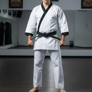 Kimono de karaté et de jiu-jitsu de qualité professionnelle, coupe confortable et décontractée, avec des matériaux durables pour la pratique - Product Image 2