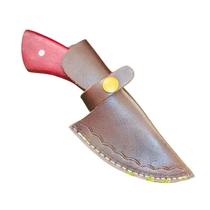 Lightweight Stainless Steel skinner knife <b>Tool</b> for Hunting Camping Fishing High Quality Customized knife with red micarta handle - Product Image 4