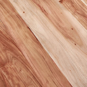 Table de salle à manger industrielle Star Base, combinant bois et finition noire mate, plateau rond en bois d'acacia massif, pour la maison et la cuisine - Product Image 6