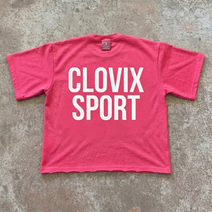 T-shirt graphique au design nouveau – Tee-shirt ample en coton doux pour un usage quotidien avec broderie délavée - Product Image 2