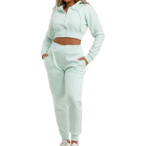 Vêtement d'hiver OEM pour femmes, sweat à capuche mi-zippé doublé, coton de haute qualité, polaire en polyester, imperméable, séchage rapide, respirant - Product Image 1