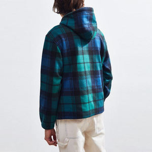 Sweat à capuche polaire à carreaux Boggner personnalisé pour homme – Chaud, thermique, coupe-vent, idéal pour le ski et le snowboard en extérieur - Product Image 3