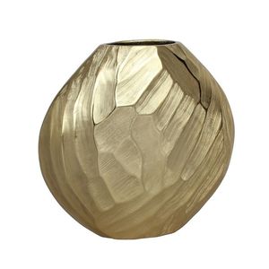 Modern Handmade Aluminium Flower <b>Vase</b> <b>Gold</b> Finish Customizable High Quality Home Decor Tabletop <b>Vase</b> Wholesale - Product Image 2